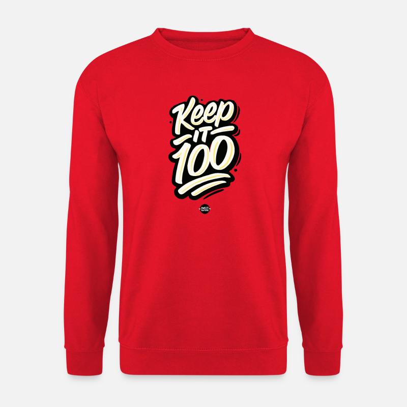 Keep It 100 - Unisex Sweatshirt - red