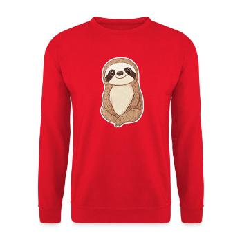 Paresse - Sweat-shirt Unisexe - rouge - Devant - Alina (178cm) & Michal (187cm)