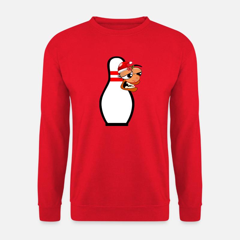 WEIHNACHTEN WEIHNACHTSMANN BOWLING KEGELN - Unisex Pullover - Rot