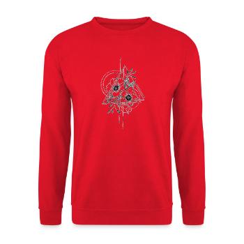 Tattoo Girl - Unisex Sweatshirt - red - Front - Alina (178cm) & Michal (187cm)