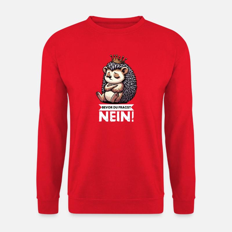 Avant de demander hérisson amoureux hérisson dard hérisson - Sweat-shirt Unisexe - rouge