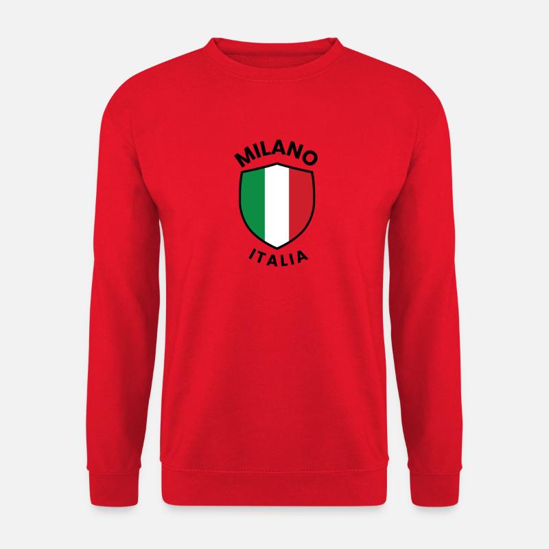 Milan Italy Shield - Unisex Sweatshirt - red