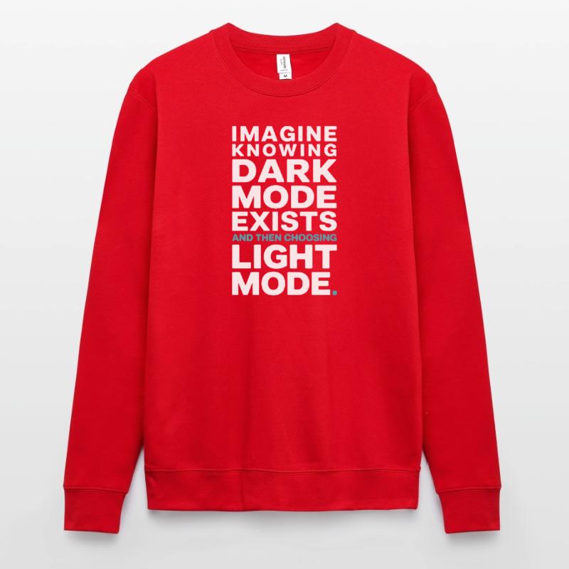 Le mode sombre existe Programmeur IT Nerd Coder Office Sweat-shirt Unisexe