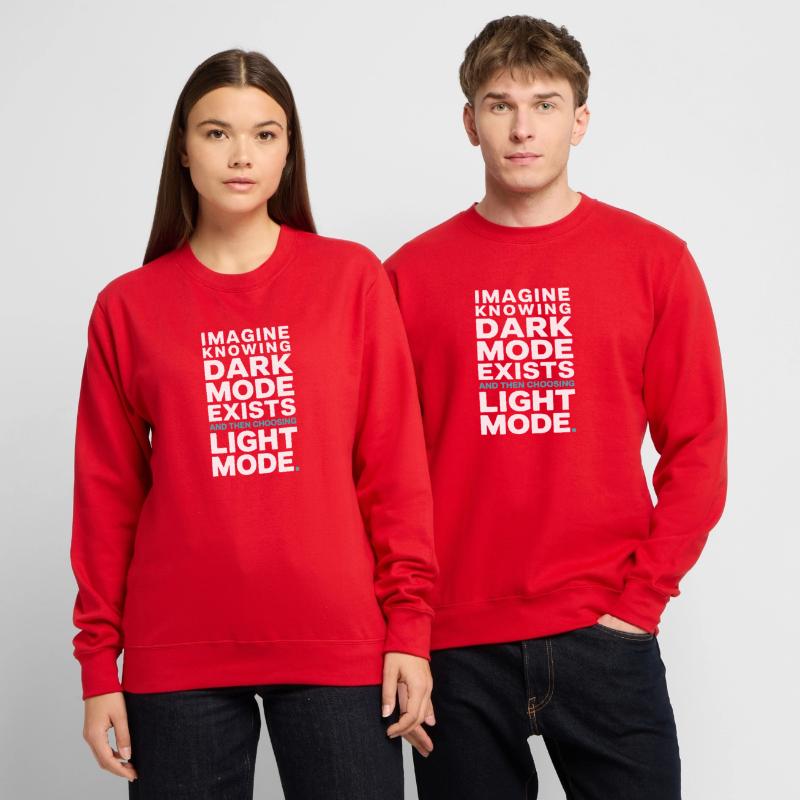 Le mode sombre existe Programmeur IT Nerd Coder Office Sweat-shirt Unisexe