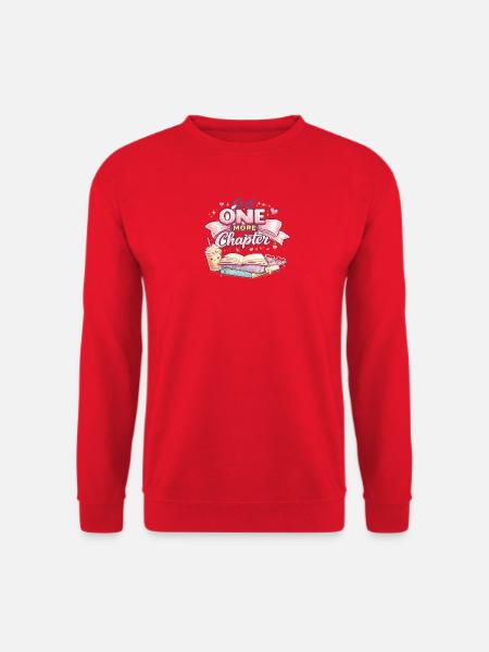 Nur Noch Ein Kapitel – Bücherliebe - Unisex Pullover - Rot