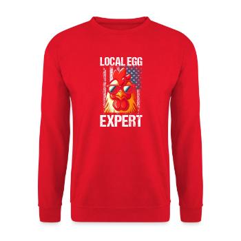 Éleveur Patriotique Troupeau de Coq Volaille USA Pride C - Sweat-shirt Unisexe - rouge - Devant - Alina (178cm) & Michal (187cm)