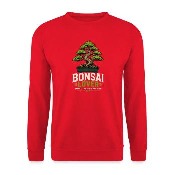 Bonsaï Plante Bonsaï Bonsaï Amoureuse Bonsaï - Sweat-shirt Unisexe - rouge - Devant - Alina (178cm) & Michal (187cm)