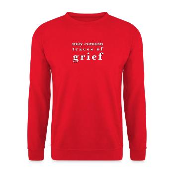 Grief / Trauer - Unisex Pullover - Rot - Vorne - Alina (178cm) & Michal (187cm)
