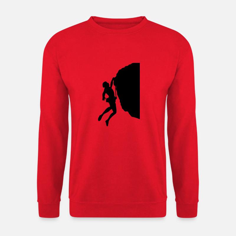 Rock Climbing #4 - Unisex Sweatshirt - red