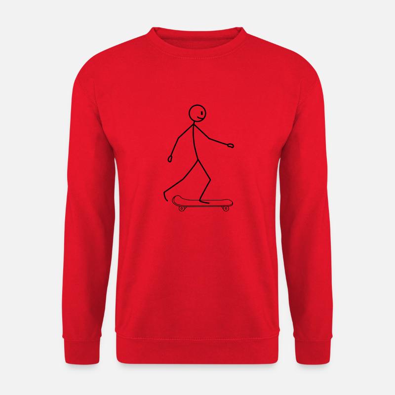 Skateboard - Unisex Sweatshirt - red