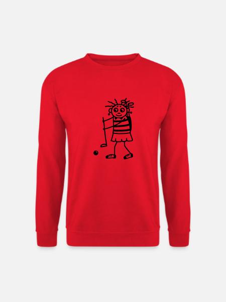 Golf Spielerin - Frauengolf - Unisex Pullover - Rot
