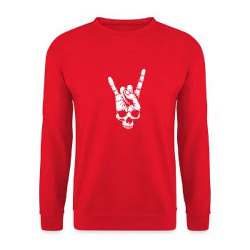 Rock'N'Roll - Sweat-shirt Unisexe - rouge - Devant - Alina (178cm) & Michal (187cm)