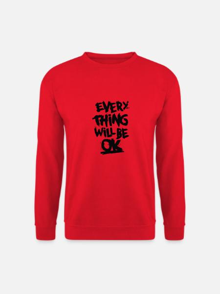 Alles ok Zitate - Unisex Pullover - Rot