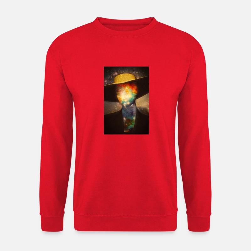 Weltraumgesicht - Unisex Pullover - Rot