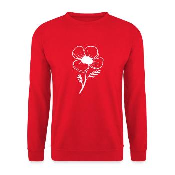 Florist Flower Plant Nature Gardener - Unisex Sweatshirt - red - Front - Alina (178cm) & Michal (187cm)