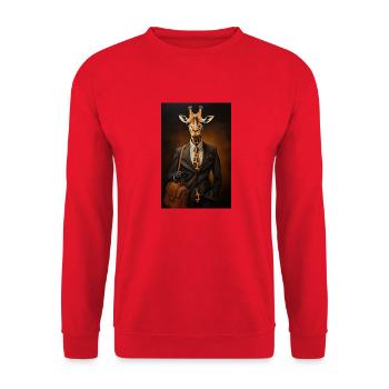 GirafUP - Sweat-shirt Unisexe - rouge - Devant - Alina (178cm) & Michal (187cm)