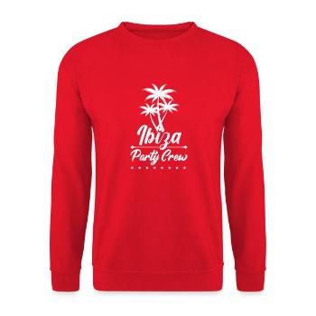 ibiza party crew - Unisex Pullover - Rot - Vorne - Alina (178cm) & Michal (187cm)