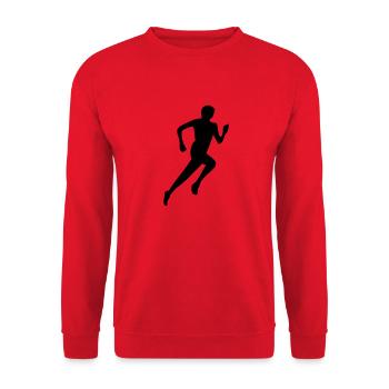 Runner - Unisex Pullover - Rot - Vorne - Alina (178cm) & Michal (187cm)