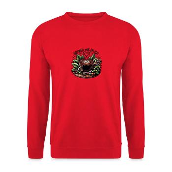 Brassée avec délice - Sweat-shirt Unisexe - rouge - Devant - Alina (178cm) & Michal (187cm)