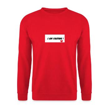 FAST - Unisex Sweatshirt - red - Front - Alina (178cm) & Michal (187cm)