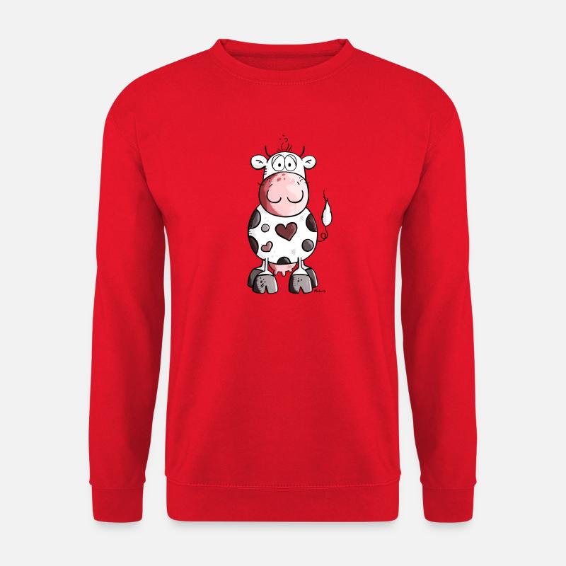 Verliebte Kuh - Unisex Pullover - Rot