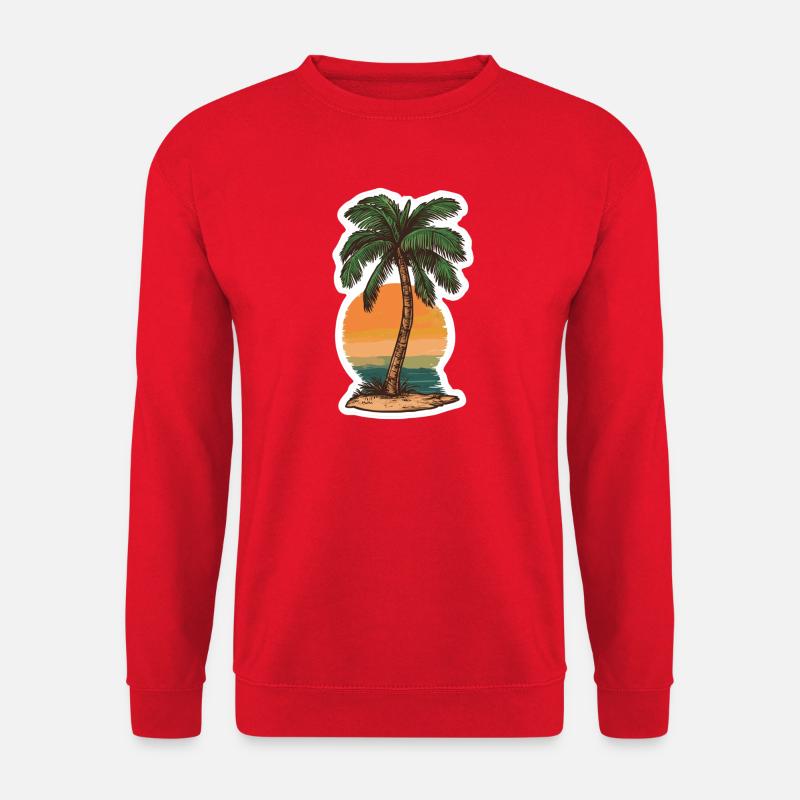 Palm tree - Unisex Sweatshirt - red