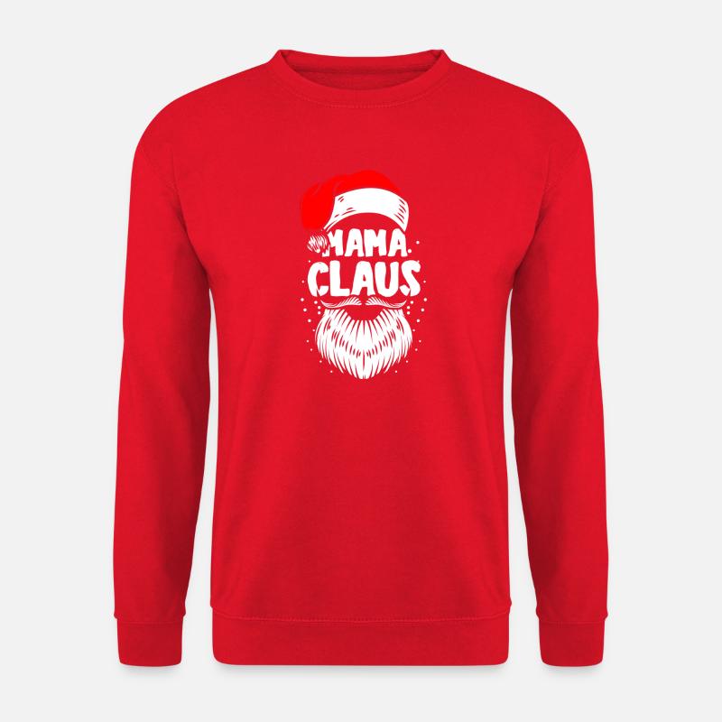 Weihnachtsmann Mama Claus Weihnachten - Unisex Pullover - Rot