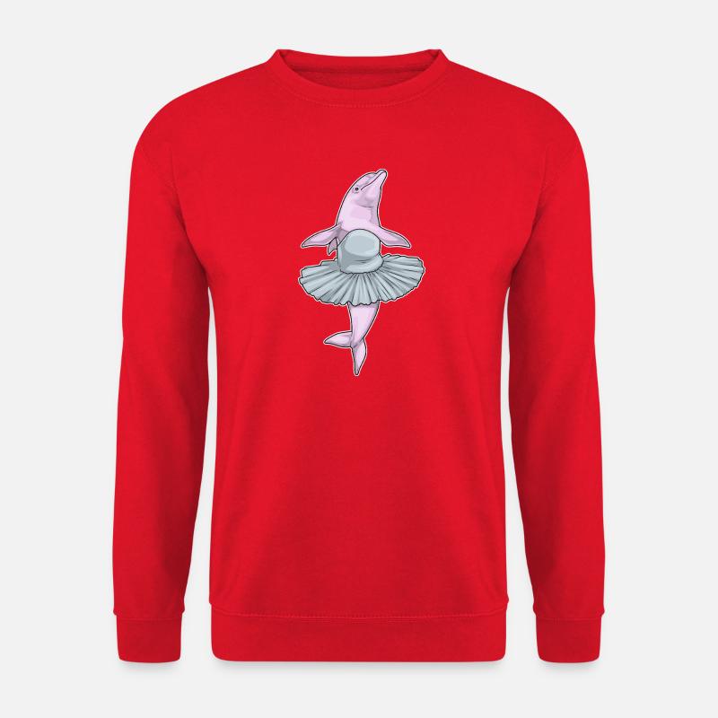 Danse ballerine du dauphin - Sweat-shirt Unisexe - rouge