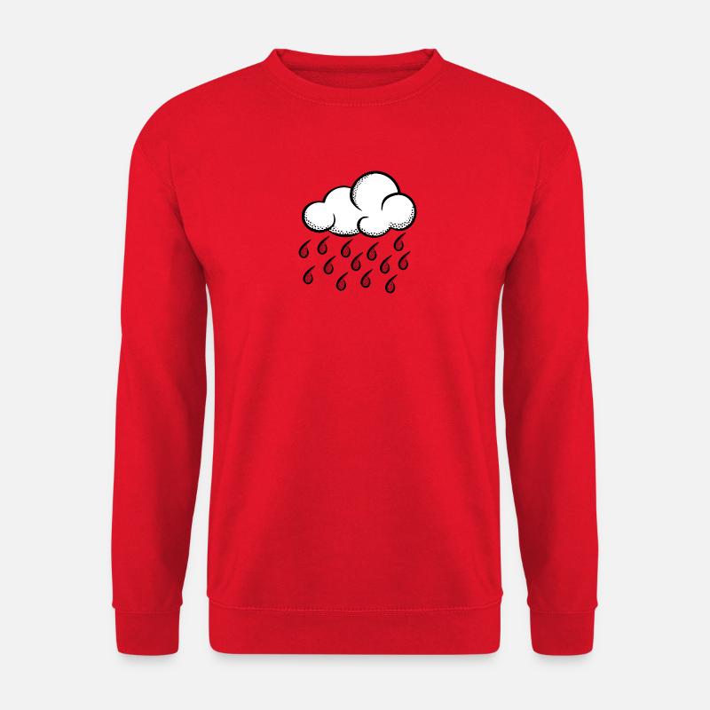 Cloud Pop Art Halftone - Unisex Sweatshirt - red