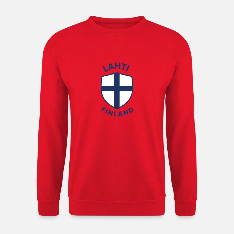Lahti Finland Shield Emblem - Unisex Sweatshirt - red