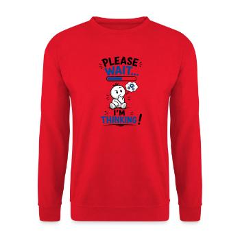 Wait... Loading reflection - Unisex Sweatshirt - red - Front - Alina (178cm) & Michal (187cm)