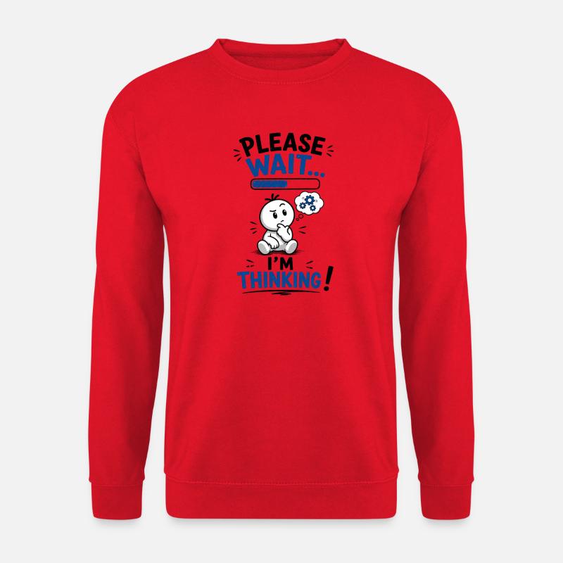 Warte... Ladereflexion - Unisex Pullover - Rot