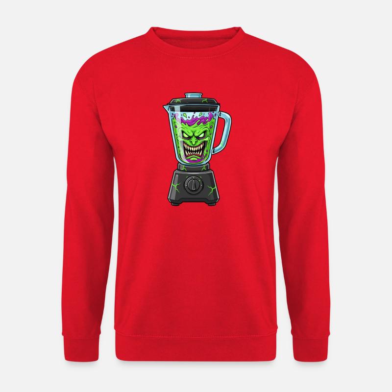 Gruseliger Gemüseblender - Unisex Pullover - Rot