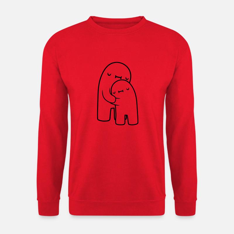 Hugging design - Unisex Sweatshirt - red