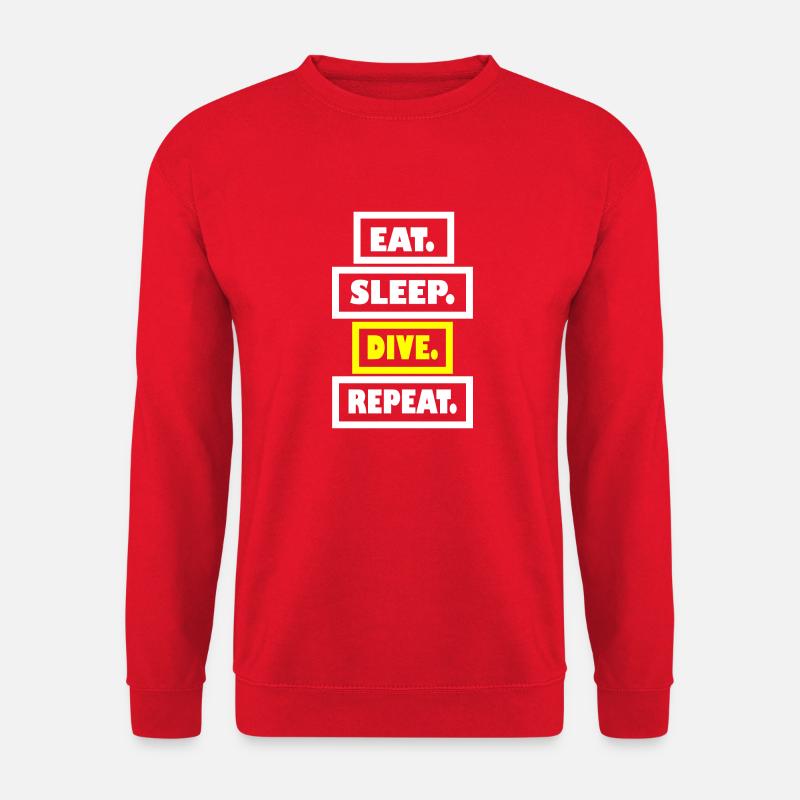 Diving Dive Dive - Unisex Sweatshirt - red