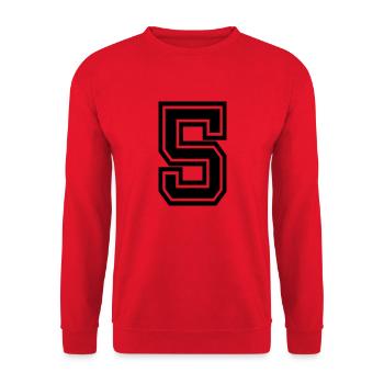 5 - Unisex Pullover - Rot - Vorne - Alina (178cm) & Michal (187cm)