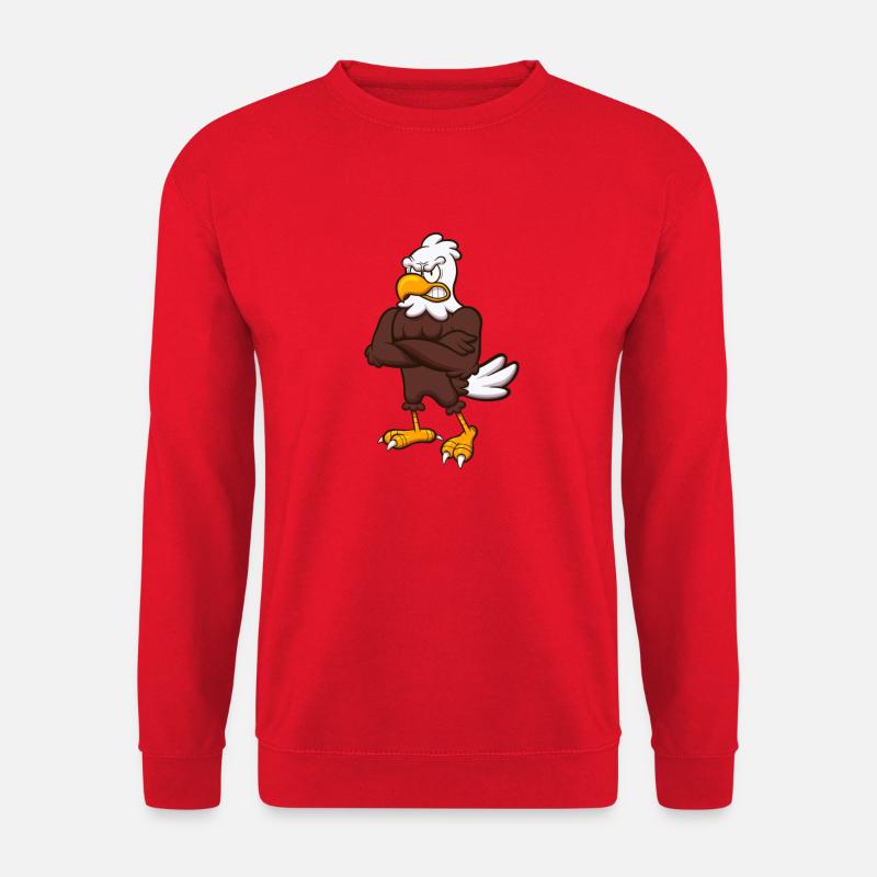 Angry Eagle Character - Unisex Sweatshirt - red