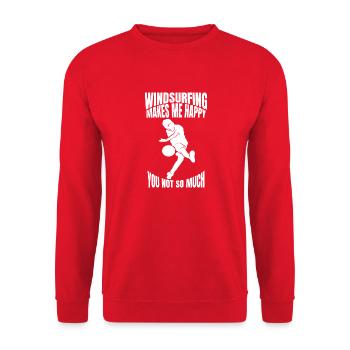 Planche à voile Kitesurfers Windsurfers Kitesurf - Sweat-shirt Unisexe - rouge - Devant - Alina (178cm) & Michal (187cm)
