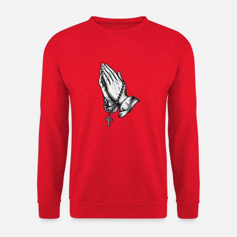 Betende Hände - Unisex Pullover - Rot