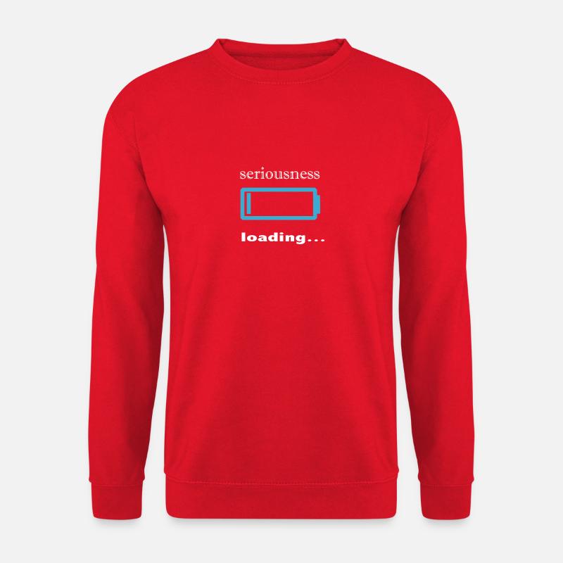 seriousness loading... - Unisex Sweatshirt - red