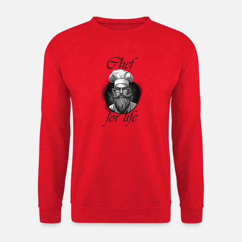 Chef for life - Unisex Pullover - Rot