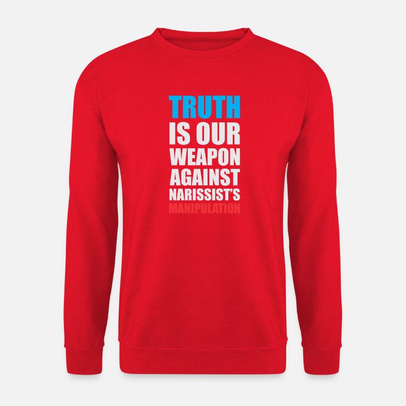 Empowering Truth Speech Bubble Design - Unisex Pullover - Rot