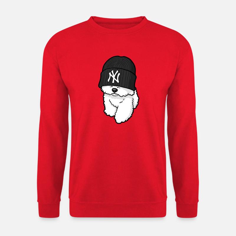 Hundemode Straße New York - Unisex Pullover - Rot