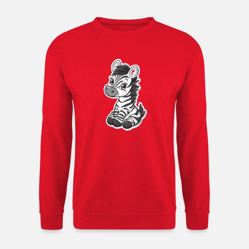 Zebra - Unisex Sweatshirt - red