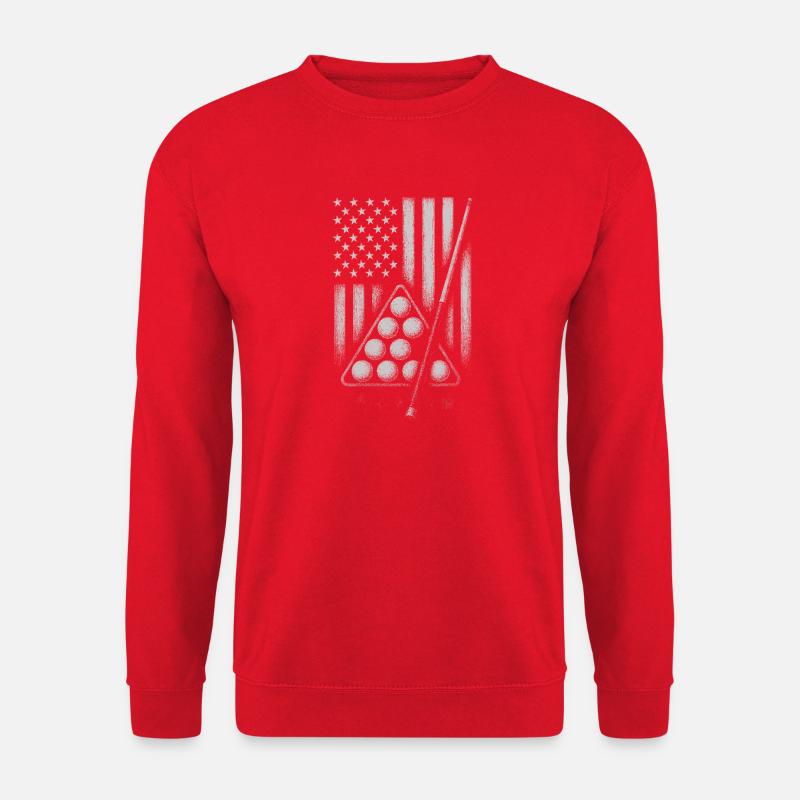Flagge Poolkugeln Design - Unisex Pullover - Rot