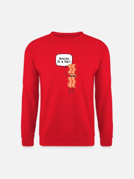 Speck auf einer humorvollen Diät - Unisex Pullover - Rot