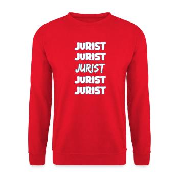 Jurist als Beruf - Unisex Pullover - Rot - Vorne - Alina (178cm) & Michal (187cm)