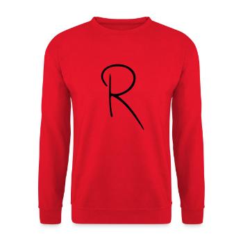 Das R - Unisex Pullover - Rot - Vorne - Alina (178cm) & Michal (187cm)