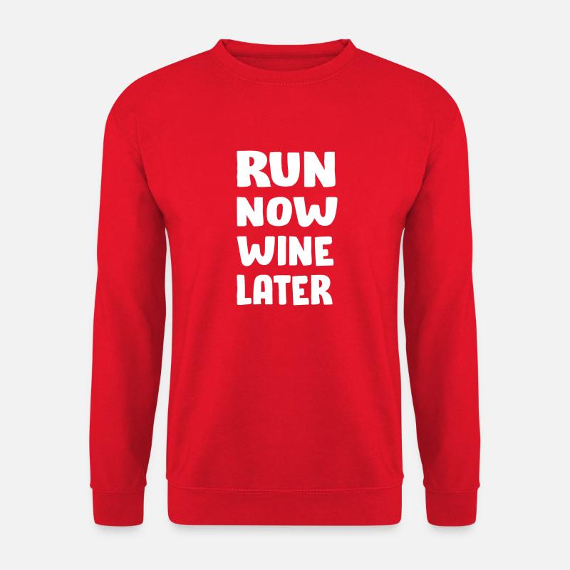 Bier Wein Whiskey Schnaps Alkohol - Unisex Pullover - Rot