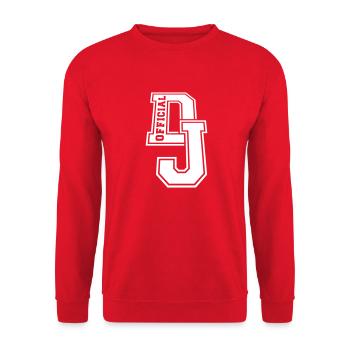 Cool officiel DJ Club Musique Fête Timbre Graffiti - Sweat-shirt Unisexe - rouge - Devant - Alina (178cm) & Michal (187cm)